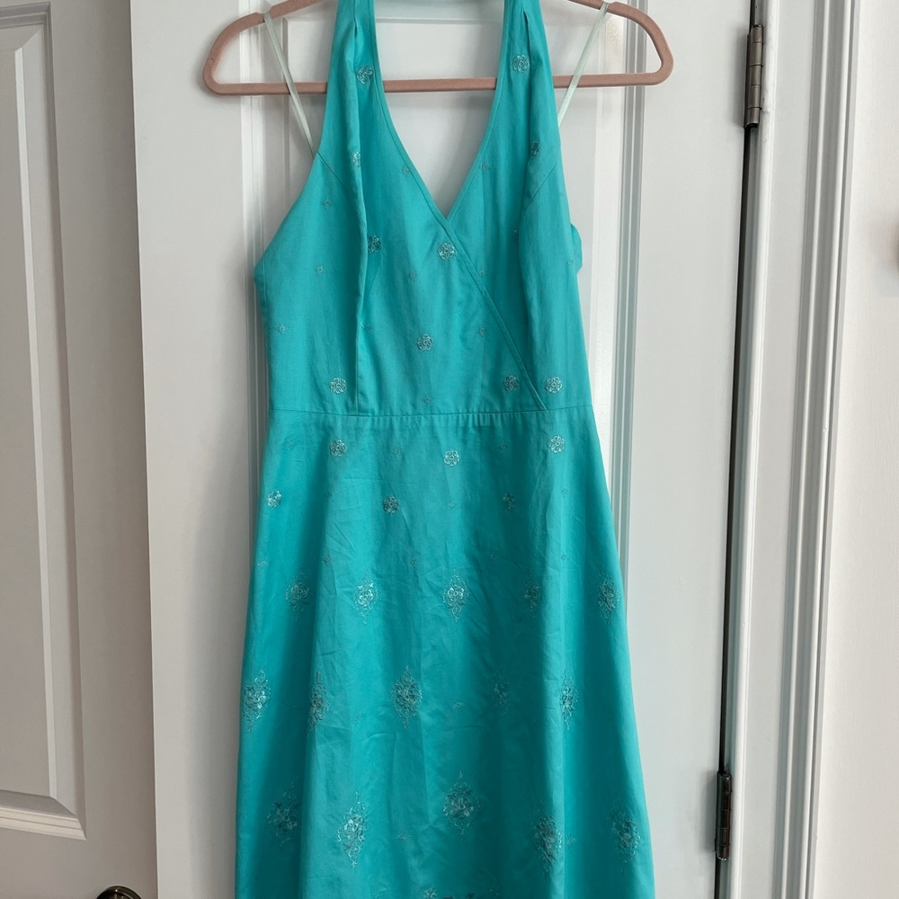 Teal summer dress